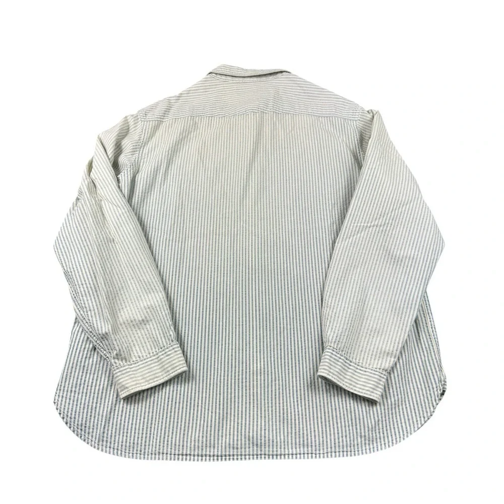 Polo Ralph Lauren Vtg RL67 Striped Loop Collar Mens Button Front Shirt XL NWT